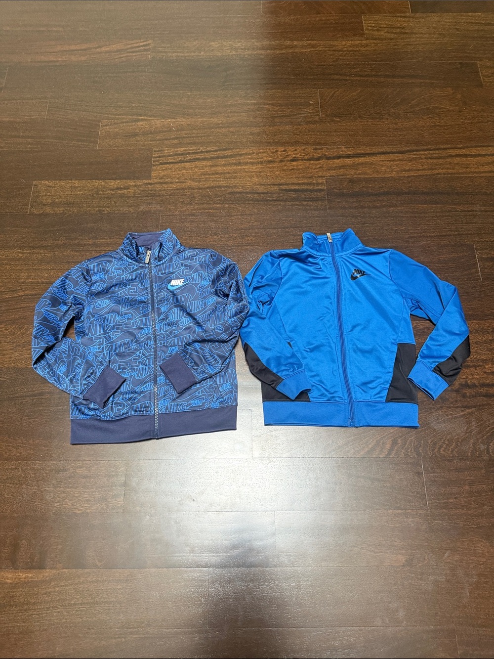 Nike Kids Blue Zip-Up Athletic Jackets - Dual Pack